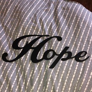 Hope metal sign